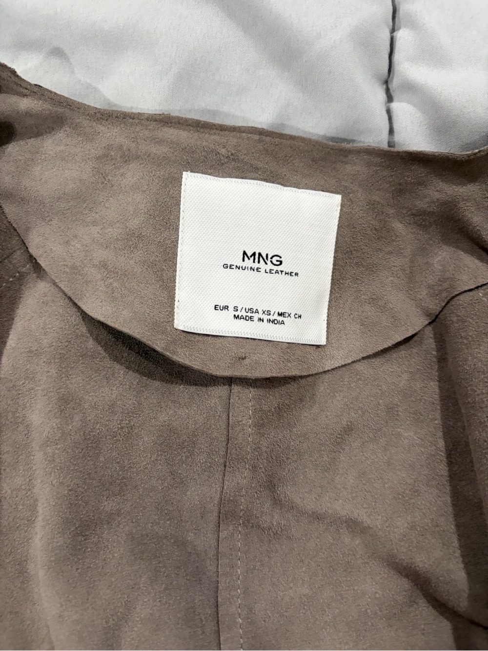 Mango Taupe Draped Open-Front Blazer - Picture 2 of 5